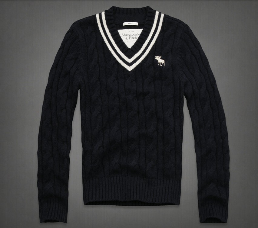 Abercrombie Fitch Hombres cuello en V Jersey AF6242